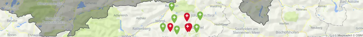 Map view for Pharmacies emergency services nearby Westendorf (Kitzbühel, Tirol)